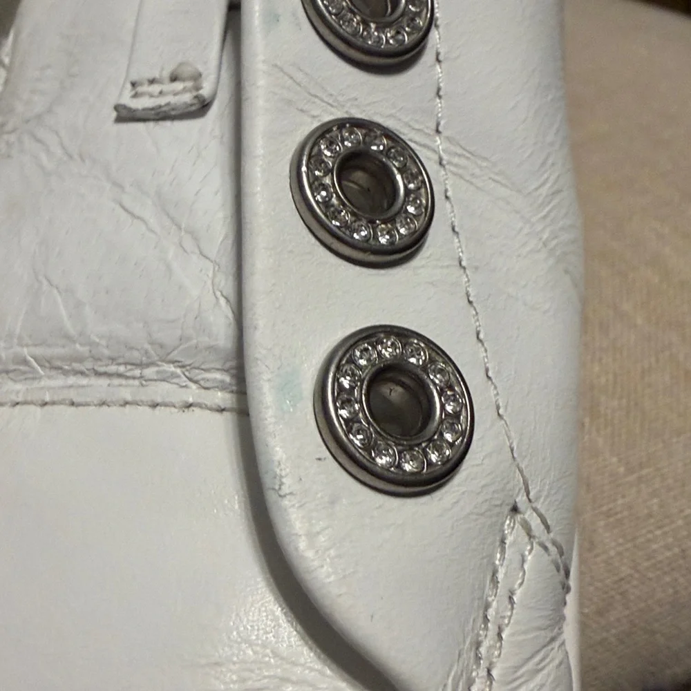 Michael Kors Women’s White Leather Sneakers, Size 9M